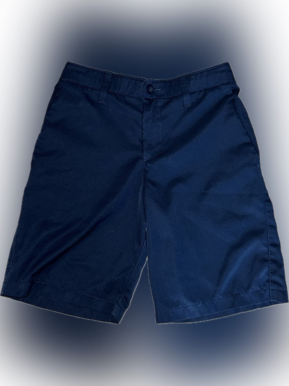 Boys Underarmour Navy Chino Shorts, EUC